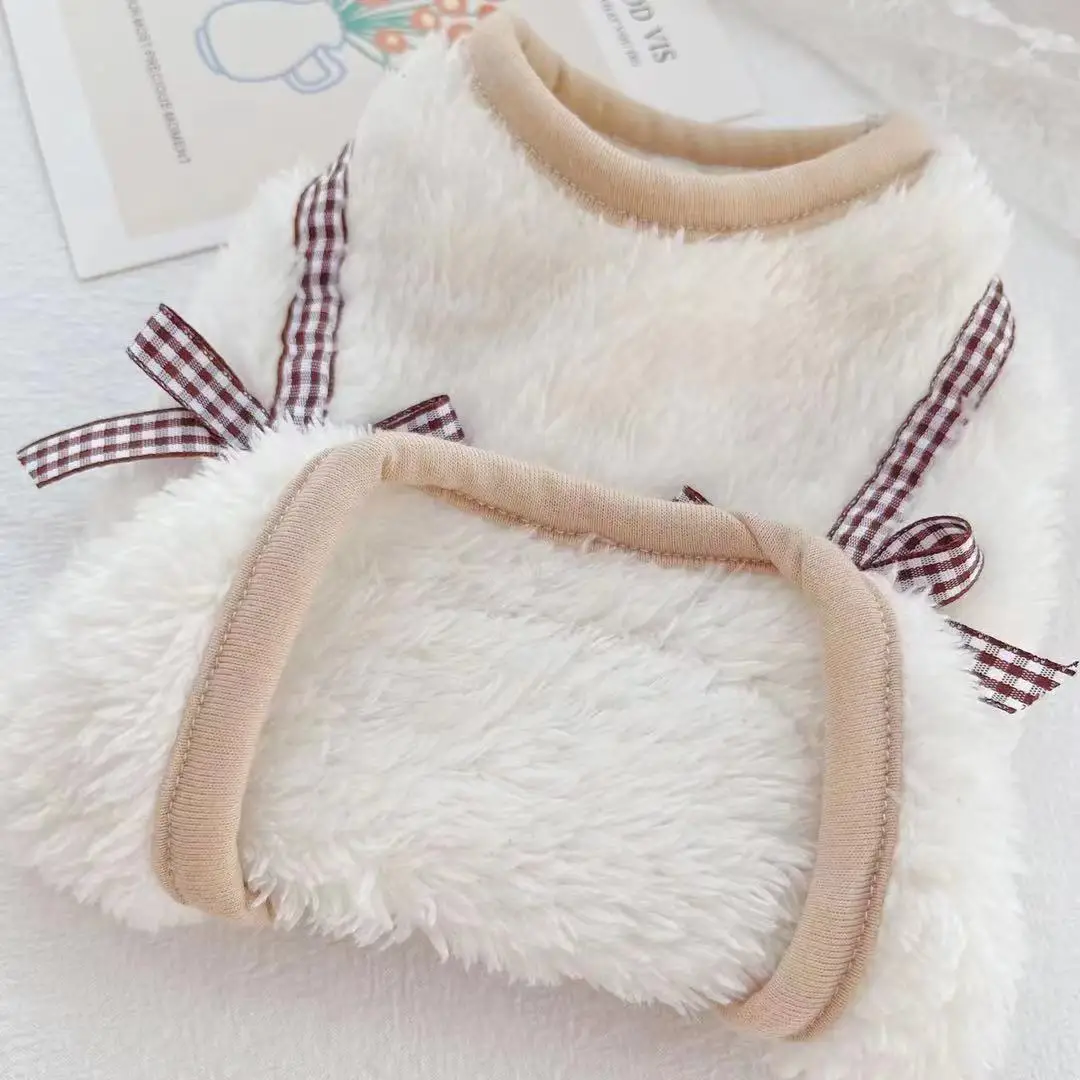 Title 8, Fleece fur pet dog sweater vest clothes cat pan...