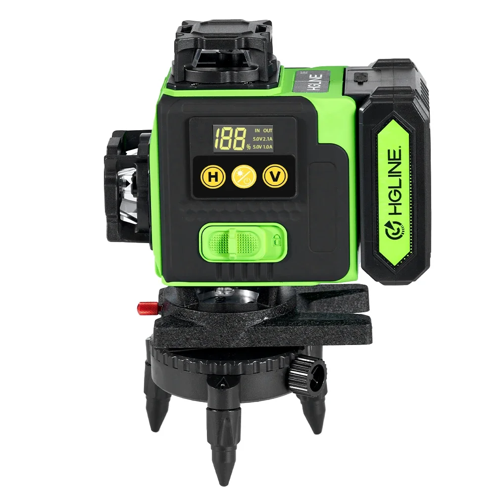 HGLINE 16 Linien 4D-Laser-Wasserwaage, APP-Fernbedienung, wiederaufladbar, selbstnivellierend, 360-Grad-Laser, 6000 mAh, großer Li-Ionen-Akku – Detail 18