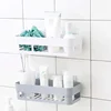 Bathroom Storage Rack Self Adhesive Shelf Kitchen Wall Corner Organizer Seasoning Bottles Holder Home Organization Accessories 3