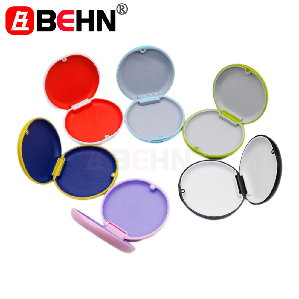 

Oral Care Denture Bath Case Dental Retainer Denture Storage Box with Mirror Mouthguard Container Supplie Tray Dentistry Supplie