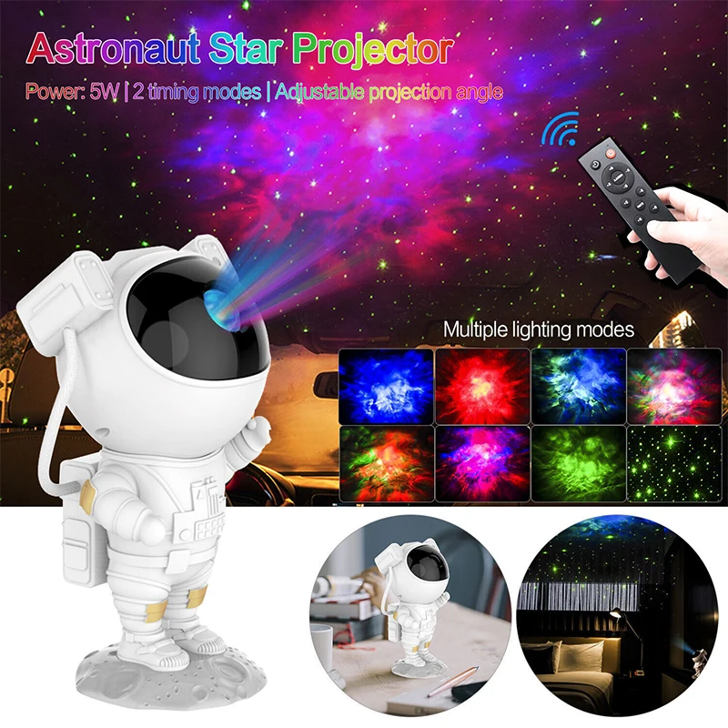 Astronaut Projector for Kids Bedroom Night Light Projector Starry Galaxy Star Night Lights Projection Toys