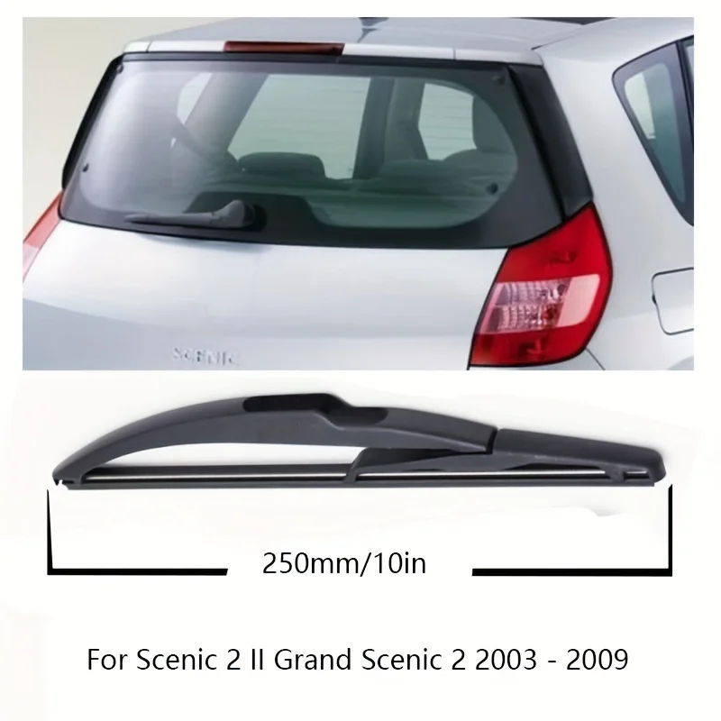 10" Rear Wiper Blade  Windshield Windscreen Tailgate Window For Renault Scenic 2 II Grand Scenic 2 2003 - 2009 3