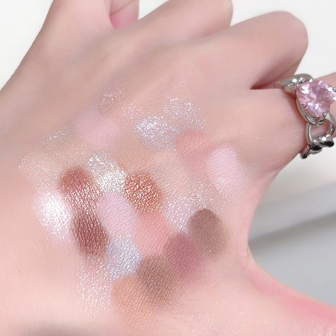 25-Farben-Lidschattenpalette Matt & Schimmer – Nude-Erdtöne, seidig mischbare Textur, natürlicher Augen-Make-up-Look im koreanischen Stil – Detail 13