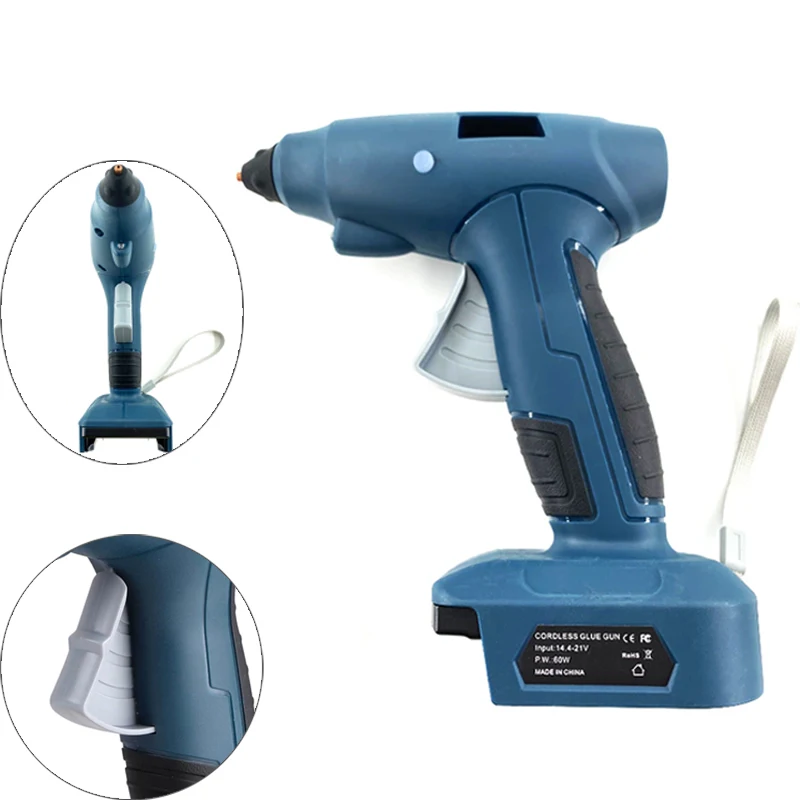 

Электрический беспроводной термоклеевой пистолет 60 Вт для Makita/Bosch/Dewalt/Milwaukee 18 в литий-ионный аккумулятор инструменты для самостоятельного ремонта термоклеевой пистолет