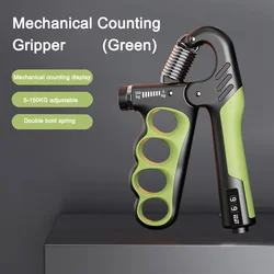 Adjustable Grip Strength Trainer for Enhanced Muscle Recovery and Hand Workout (Mechanical  Green)