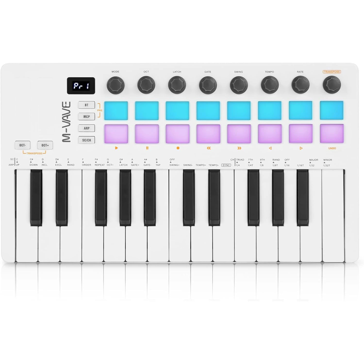 MVAVESMK25IIUSBMidiKeyboardControllerMini25KeyMidiPiano