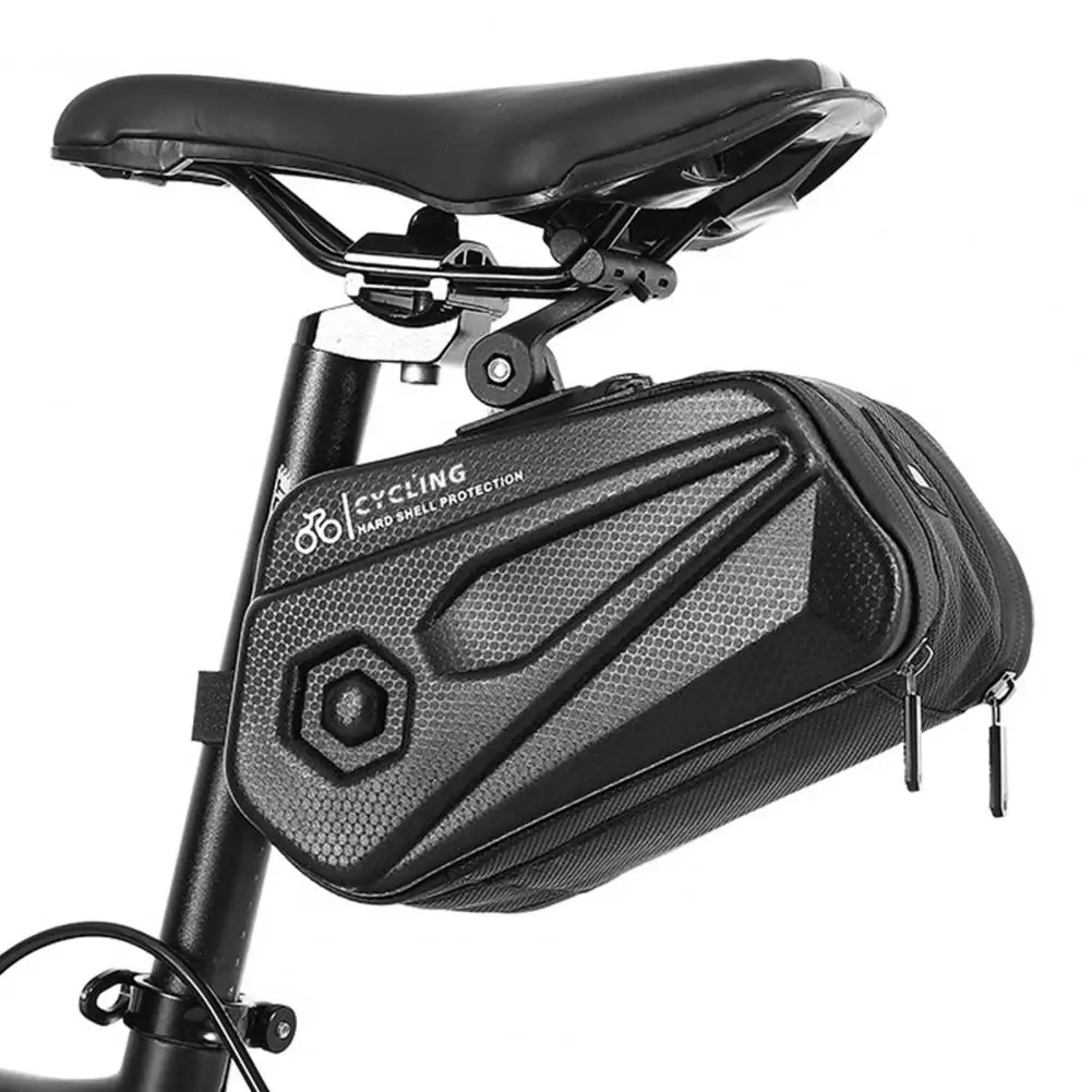 

2.6L Bike Bag Night Reflection Adjustable Waterproof EVA Hard Shell Bicycle Saddle Bag for Mountain Bike Cycling Accessories