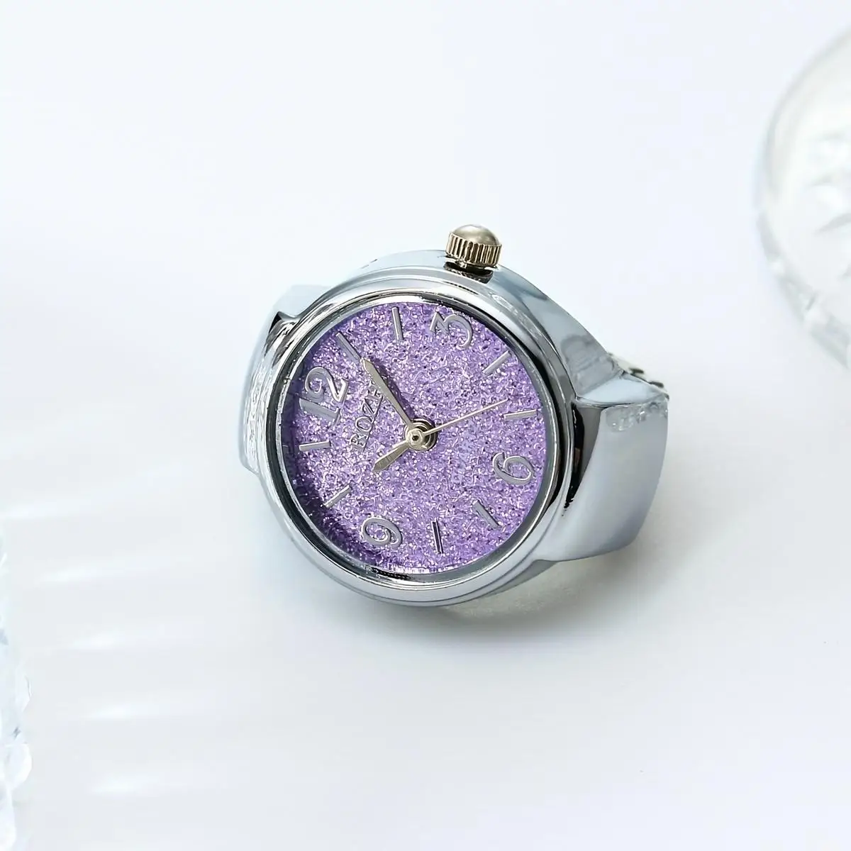 Rainbow Color Trendy Ring Watch – Fashionable Unisex Timepiece