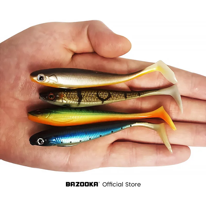 Bazooka Soft Baits Fishing Lure Silicone Sink Shad Shiner Duck Swimbait  Wobblers Carp Worm Pesca Bass Paddle Pike Jigging Winter