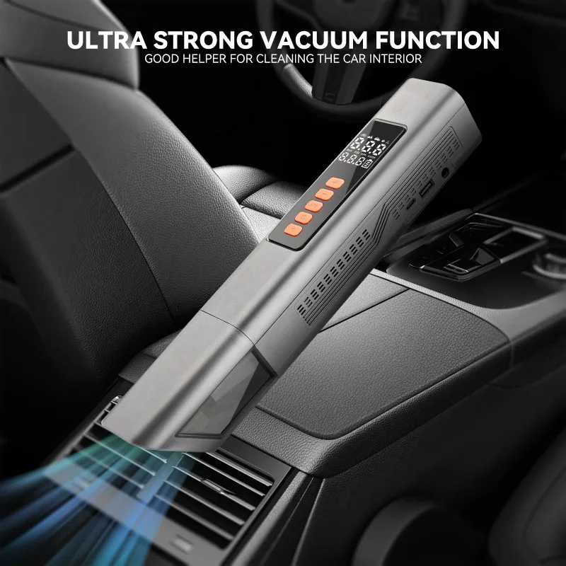 MoStar Upgraded Car Air Pump with Vacuum Cleaner Portable Tire Inflator Air Compressor Wireless Handheld Car Vacuum Cleaner air pump electric tire inflator air compressor pump air compressor tire inflator inflatable pump