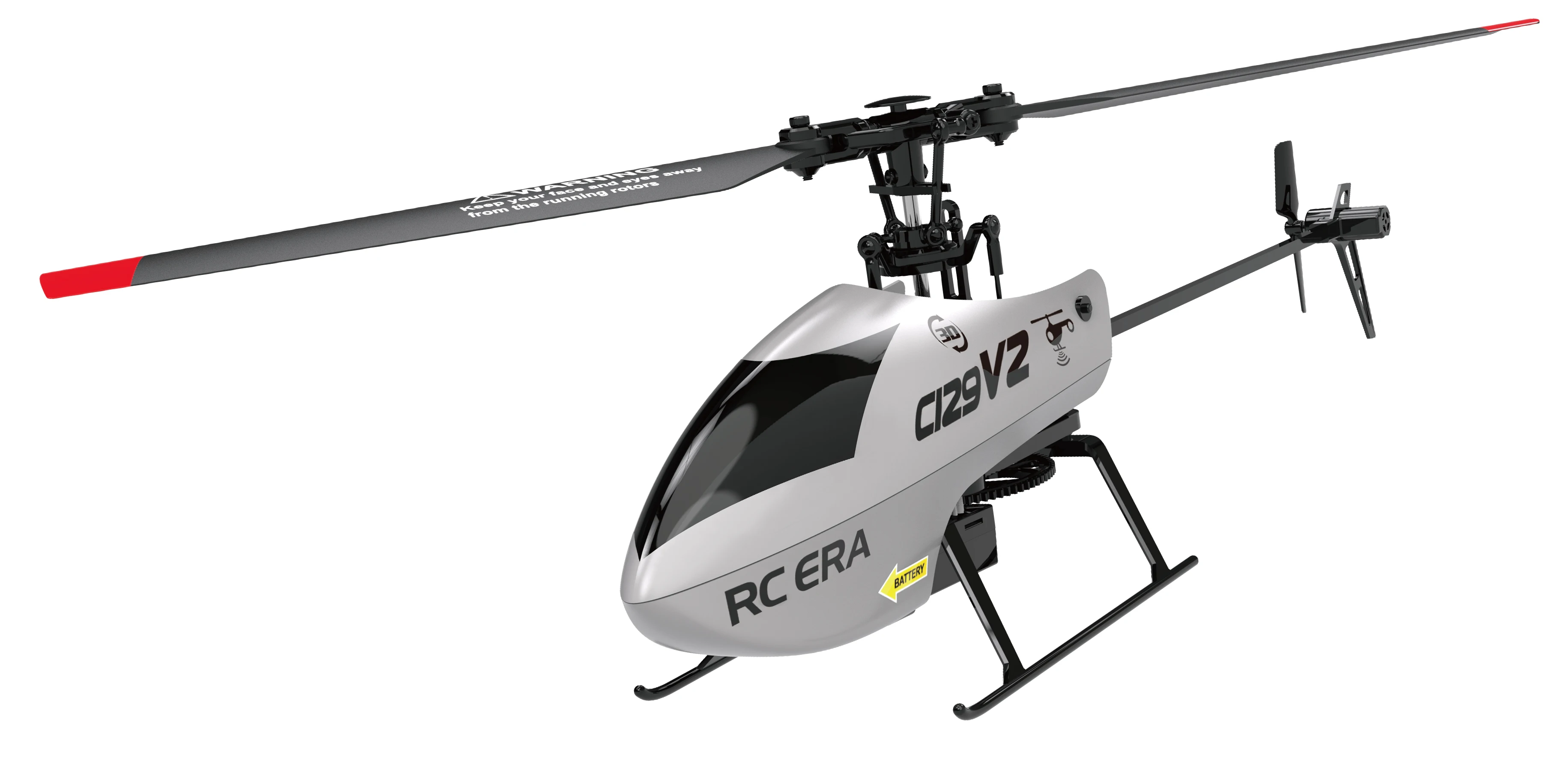 【値下げ】RC ERA C129V2 4チャンネルラジコンヘリコプター RC ERA C129V2 2.4G RC 4CH Stunt Helicopter Aircraft Model