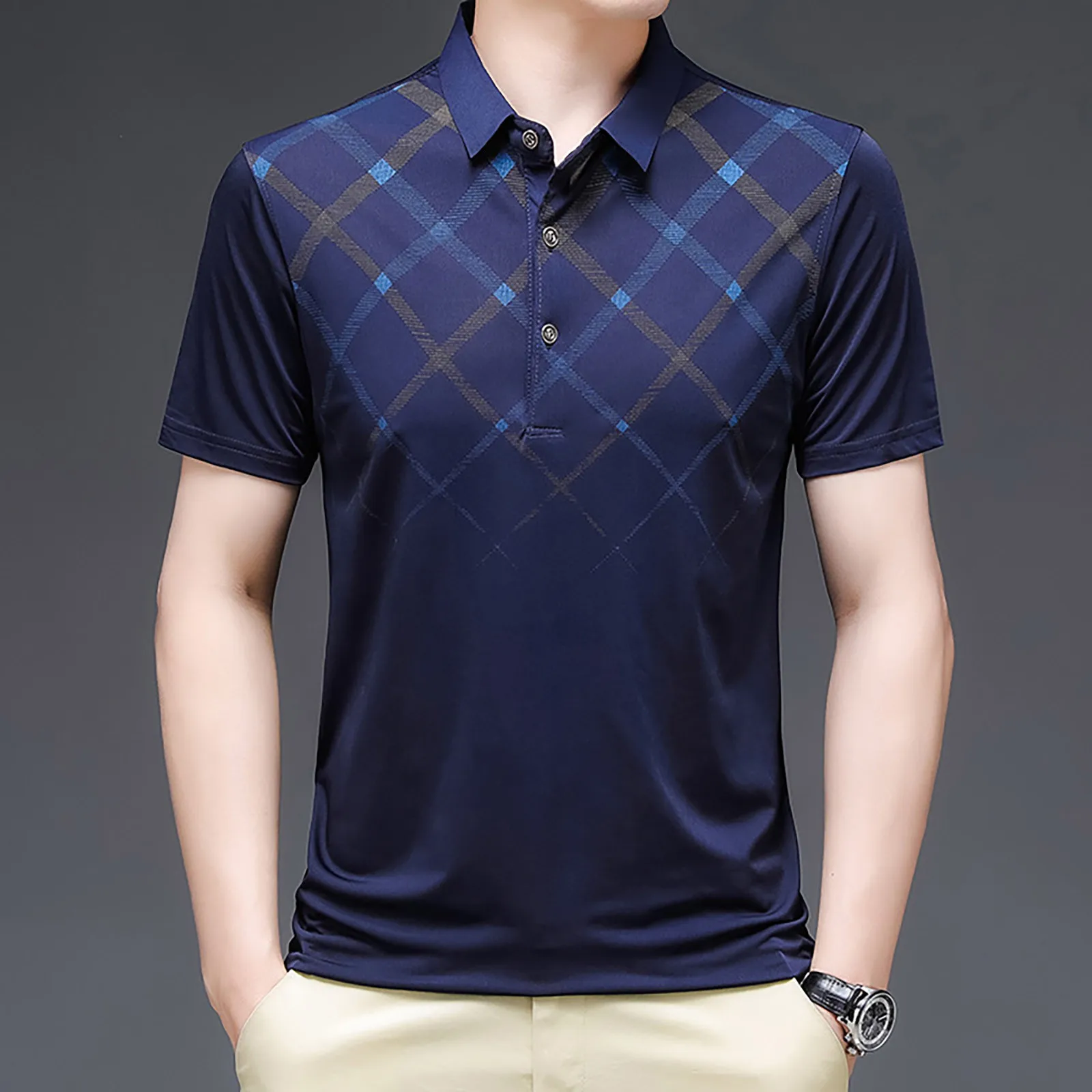 

Мужская Повседневная рубашка с коротким рукавом, Классическая деловая рубашка, спортивная одежда, уличная одежда