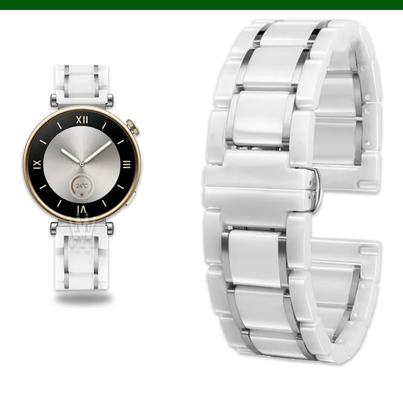 Premium Steel-Ceramic Smartwatch Strap - Adjustable Band