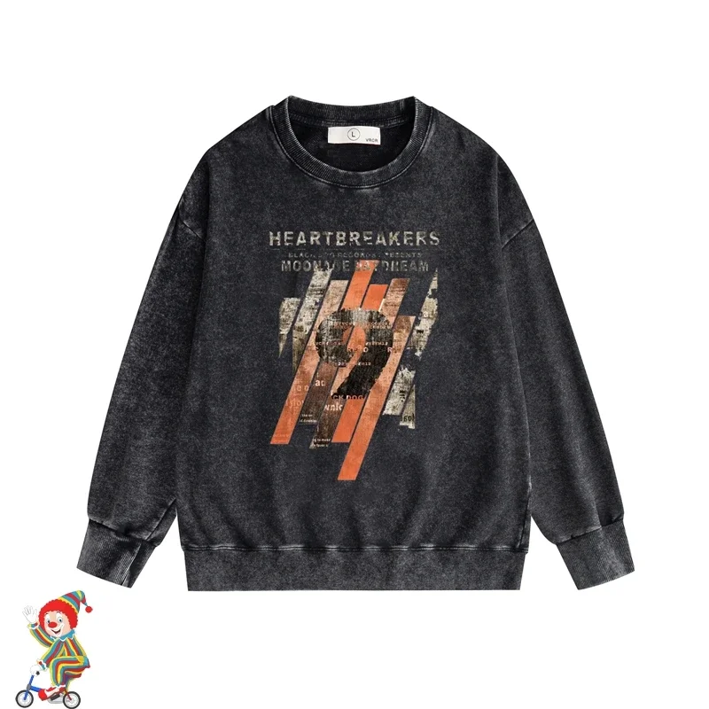 

Oversized Autumn Winter Hoodies Sweatshirts Good Quality Print Men Women Couple Loose Casual Round Neck Pullover