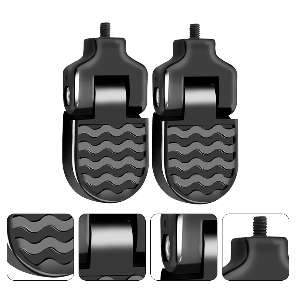 

1 Pair Practical Bike Rear Foot Peg Rest Foldable Bikes Cycling Metal Footrest