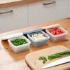 Kitchen Fruits Vegetables Storage Box Fridge Ginger Scallion Onion Fresh-keeping Container Food Drain Crisper Organizer 3