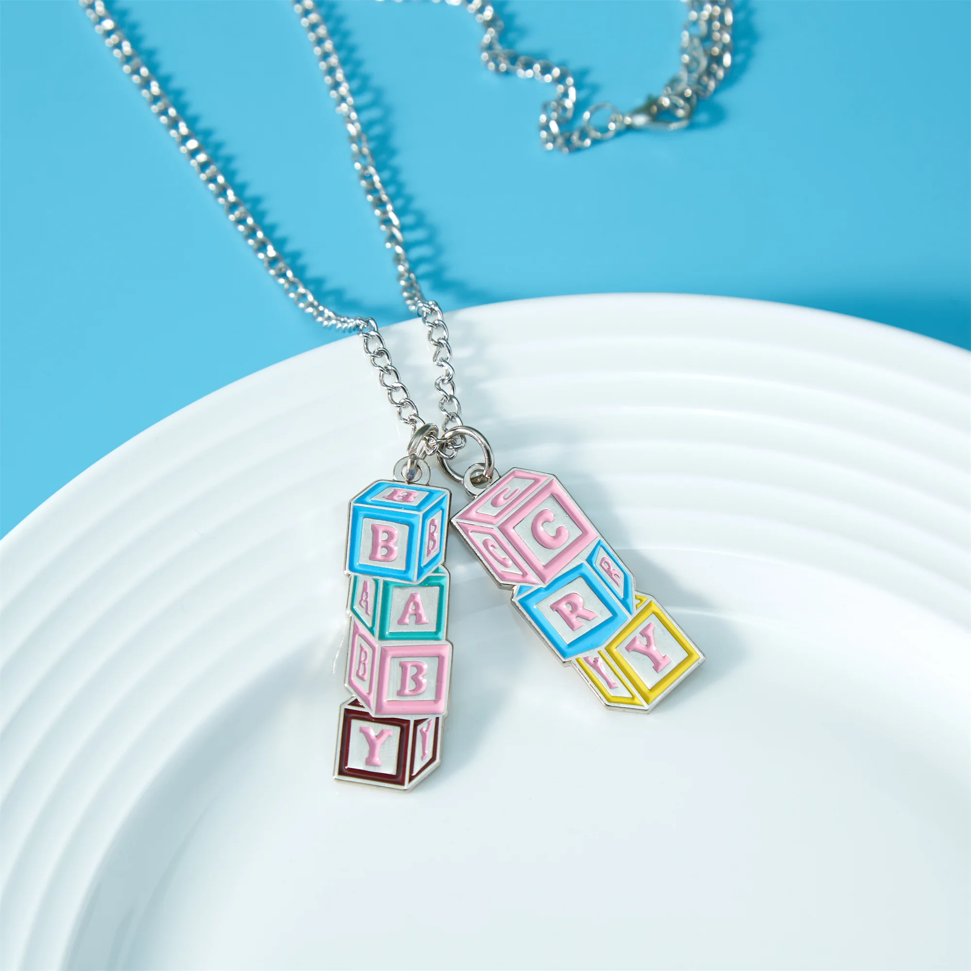 “CRY BABY” Pendant Necklace Popular Singer Melanie and Martinez Music Albums Periphery Enamel Pendant Fans Jewelry 3