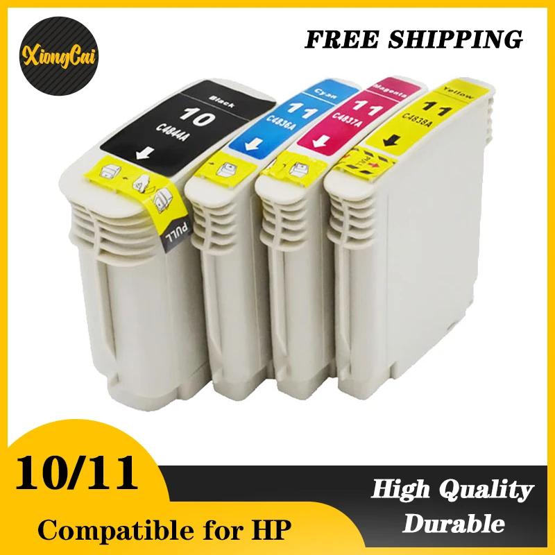 4X Cartucce D'inchiostro Compatibili Datasonic Per HP 10 11 - Foto 6