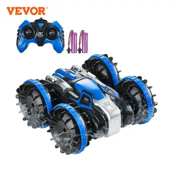 VEVOR Amphibious RC Car Boat 2.4GHz 12 km/h Electric Remote Control 360° Rotating Stunt Car Water Beach Pool Toys Boys Gifts 1