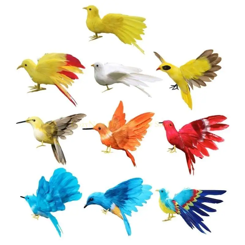 92MF High Detail Bird Model Figurine for Photography Event Decors Realistic Figure