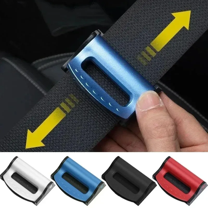 1pairCarSeatBeltBucklesAdjustableElasticSeatBeltClipSeatBelt