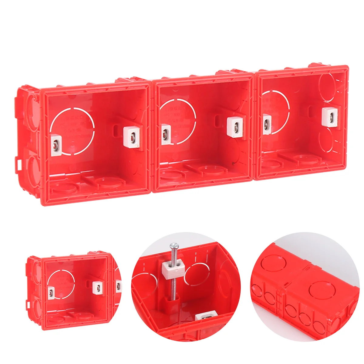 

4pcs Simple Concealed Box Household Universal Concealed Box