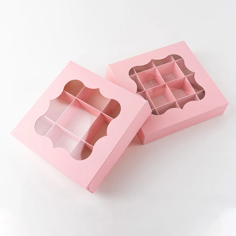 5pcs Mini Cupcake and Pastry Chocolate Paper Boxes in White and Pink, Handmade Dessert ... - SKU HDPB1126 - UGI Packaging