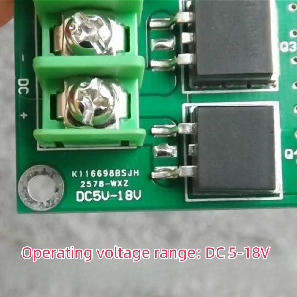 DC 모터 속도 제어기 DC5-18V, 고출력 PWM 영구 자석 소형 모터 유도 속도 제어기 15A