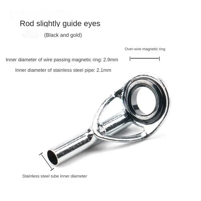 1PCS Fishing Top Rod Guide Ring Line Tip 0.9mm-1.6mm Stainless Steel Eye  Rings Pole Repair Kit Replacement Accessories - AliExpress