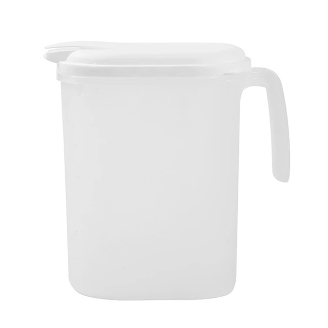 2 Litre Plastic Fridge Door Jug With Lid For Water, Milk, Juice and Drinks,  Jugs