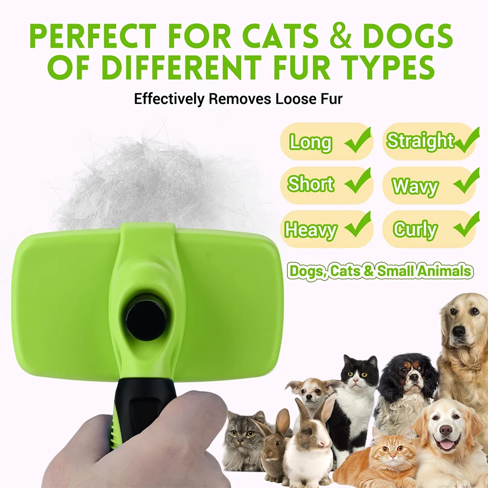 Pet Brush for Dogs Cats Dog Comb Pet Hair Removal Brush Cat Grooming Comb Dog Hair Remover Dog Accessories Dog Massage Combs 6
