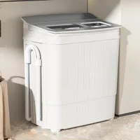 Portable Washing Machine 17.6 Lbs Compact Twin Tub Washer with Spin Cycle Washer and Dryer Combo 1