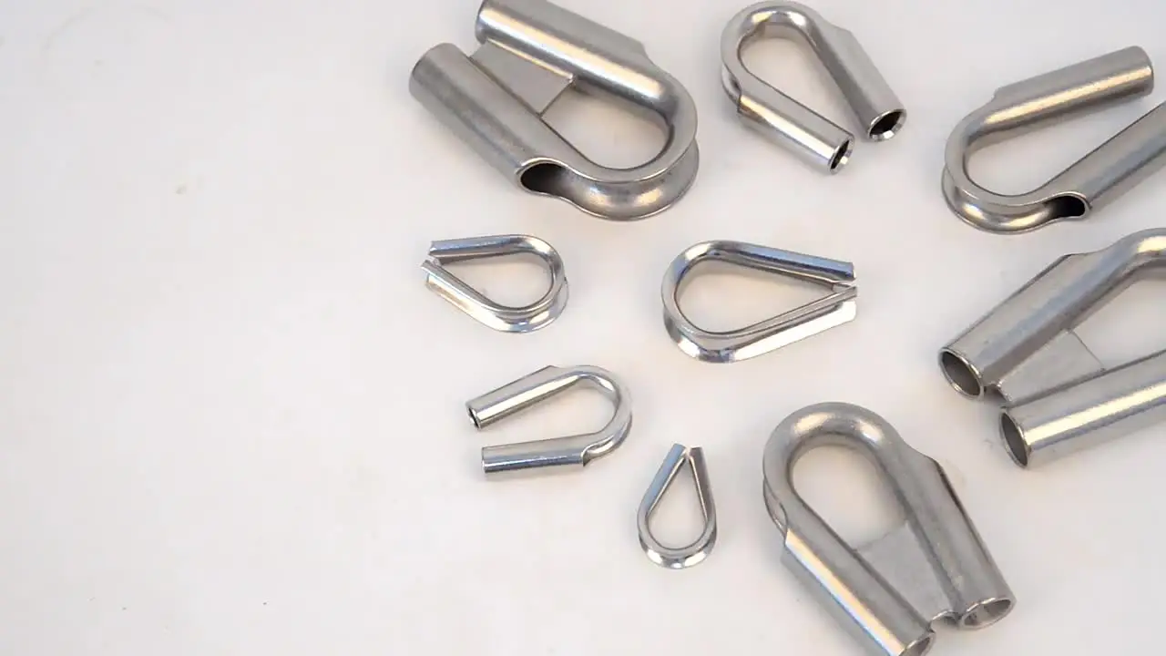 6 Morsetti Per Fune Metallica M8 In Acciaio Inox 304 – Clip Per Cavo, Resistenti Alla Corrosione Per Uso Industriale E Nautico