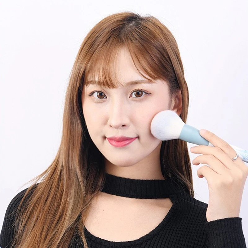 【12PCS 메이크업 브러쉬 세트 울트라 소프트 파우더 메이크업 도구 초보자용 포인트 블러쉬 브러쉬 컨실러 브러쉬 나이프 엣지 아이라이너 브러쉬】