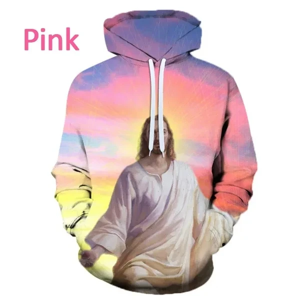 thumbnail image 1 of Sudadera con capucha para hombre con el mensaje "Querido Dios, Jesús, Dios cristiano", con estampado 3D moderno, jerséis para hombre, sudaderas, tops, chándal holgado de talla grande, 1 of 5