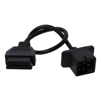 6 Pin OBD1 to 16 Pin OBD2 Diagnostic Tool Diagnostic Scanner Convertor Adapter Cable for Jeep,for Dodge,for Chrysler 1