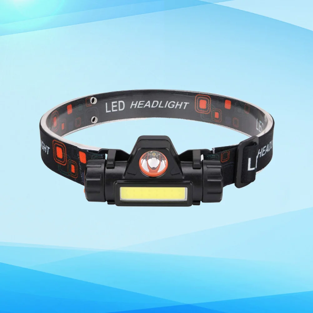 

Wire Wall Grid Rechargeable Headlamp with Magnet Black Ish LED USB Rechargable Headlight Glare