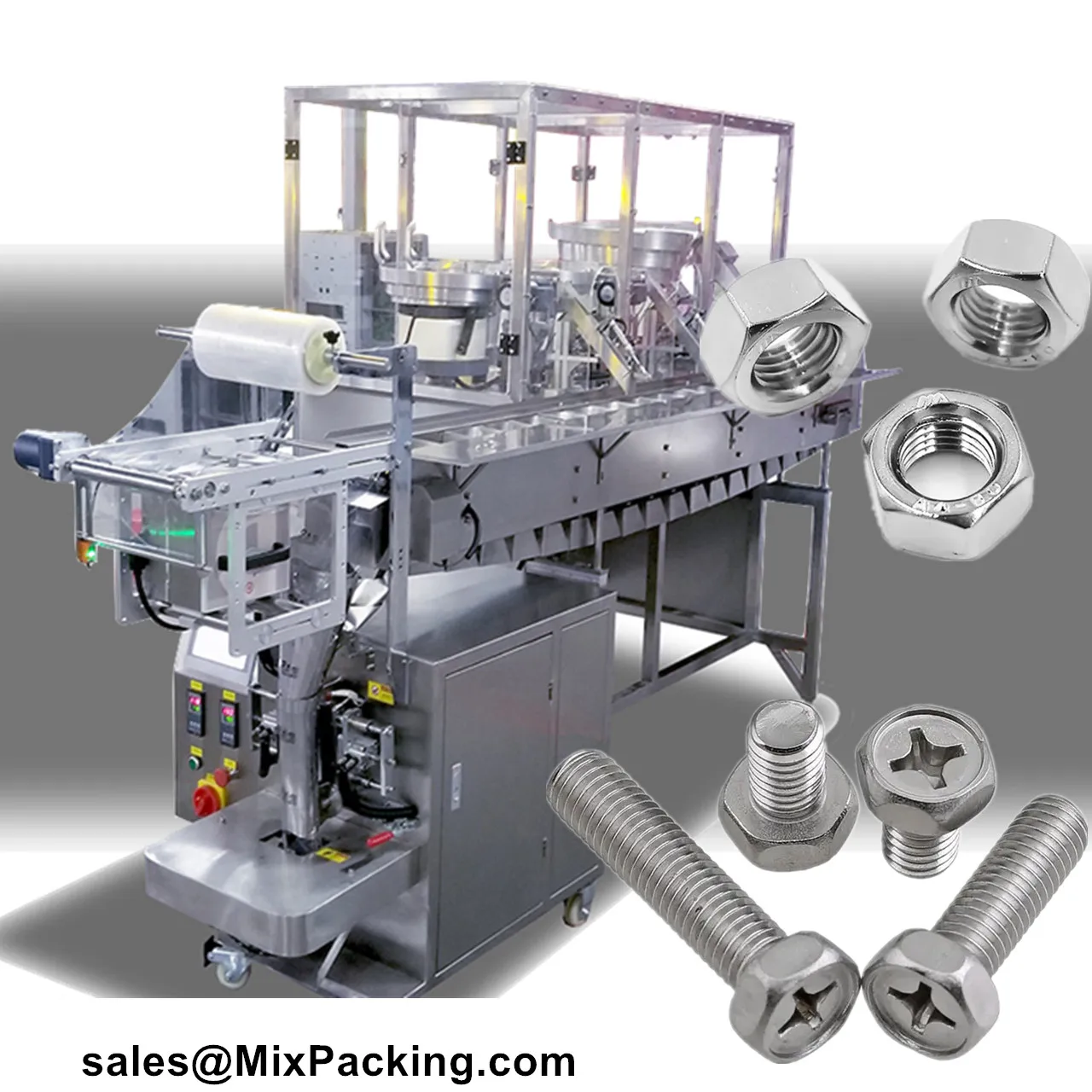 Nut Bolt Screw Camphor Hardware Vibration Plate Counting Packing Machine