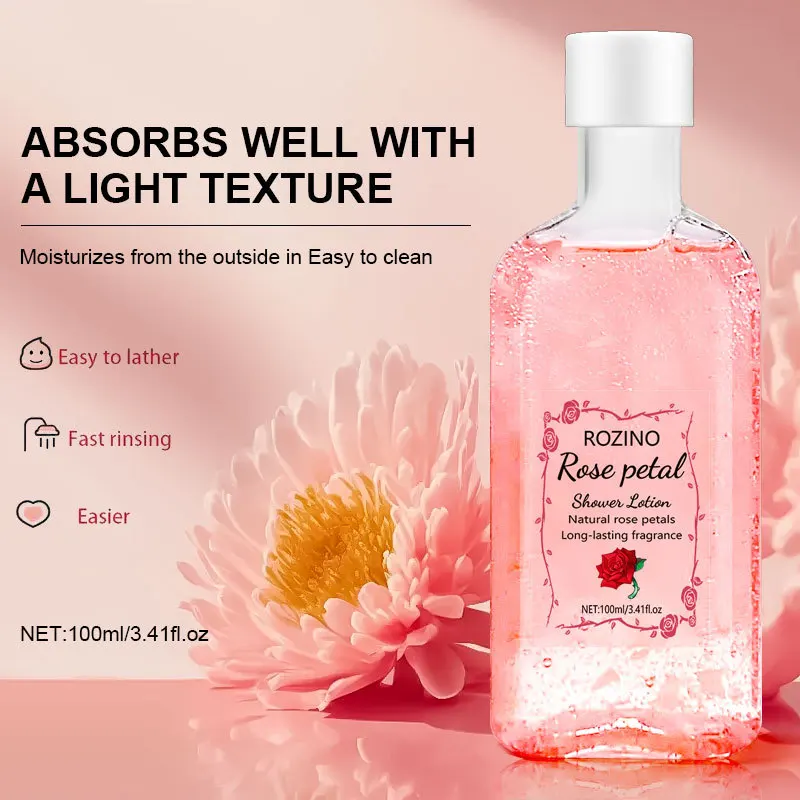 Rose Body Wash Lasting Fragrance Foam Thick Cleaning Power Strong Moisturizing Brightening Improving Rough Tender Skin