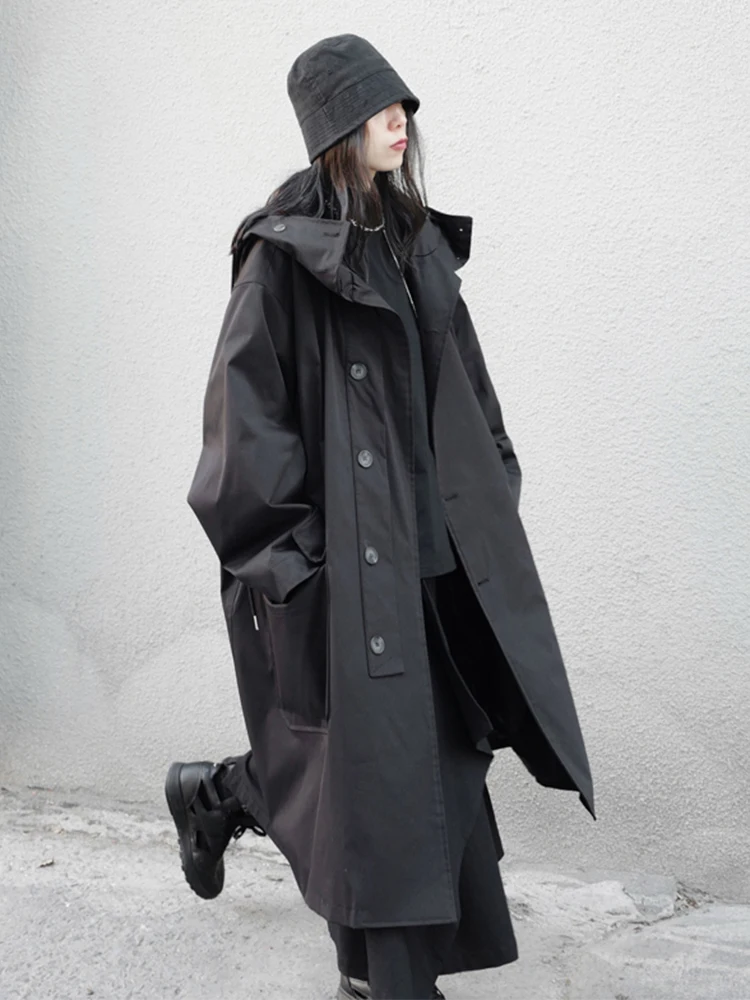 ジャケット・アウター stein Oversized Trench Coat BLACK S シュタイン stein Oversize Trench Coat ST．404-1 ブラック サイズ：S
