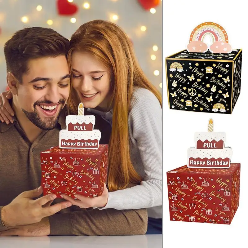 

Money Box For Cash Gift Pull Money Holder Box Portable Money Box Fantastic Money Box Birthday Box For Cash DIY Set Surprise