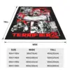 Retro Terrifier 2 Halloween Clown Art Blanket Fleece Print Portable Soft Throw Blanket for Sofa Office Bedspreads 6