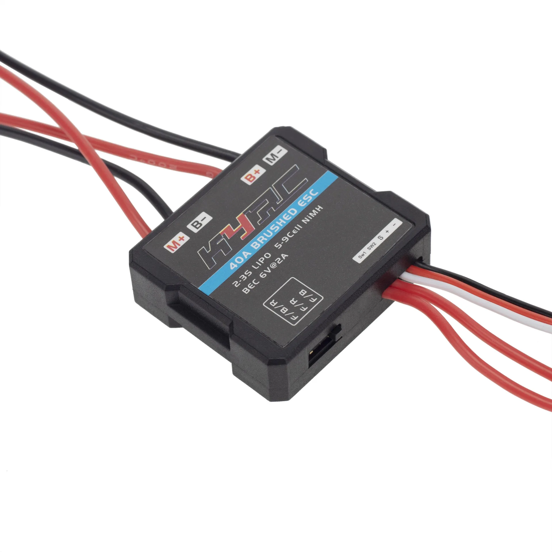 Controlador electrónico de velocidad ESC cepillado 40A, freno de cepillo de 2KHz para WPL C24 C34 MN D90 MN99S MN86S RC,