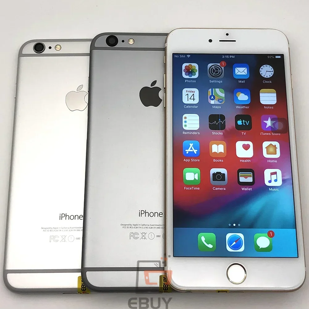 iPhone Mobile Phone Original Apple iPhone 6 Plus 4G LTE Mobile Cell Phone 5.5" ROM 16/64/128GB 8MP Unlocked Cellphone.The highest system is IOS 12. iphone mobile phone