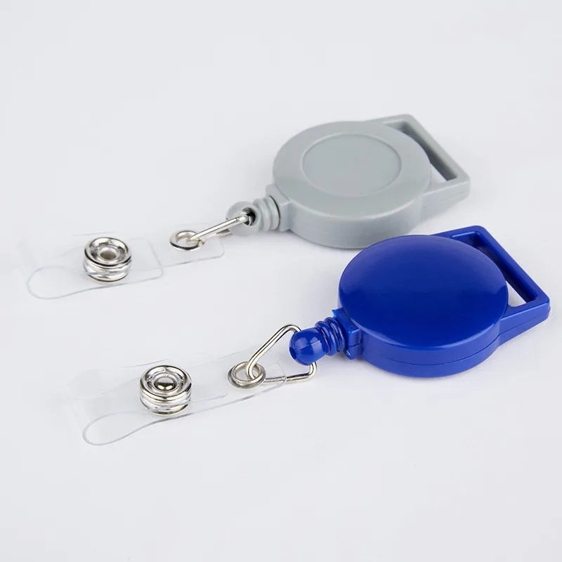 3pcs Retractable Badge Reels for 2.0cm Lanyard Pass Work Card ID Tag Accessory Staff Employee Badge Holder Clips