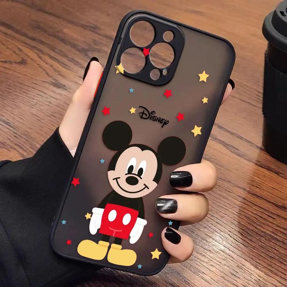Case for iPhone Apple 14 13 11 12 MINI Pro XS Max XR X 7 8 SE 2022 2020 6 6S Plus Case Funda Mickey Minnie Mouse Anime Cartoon