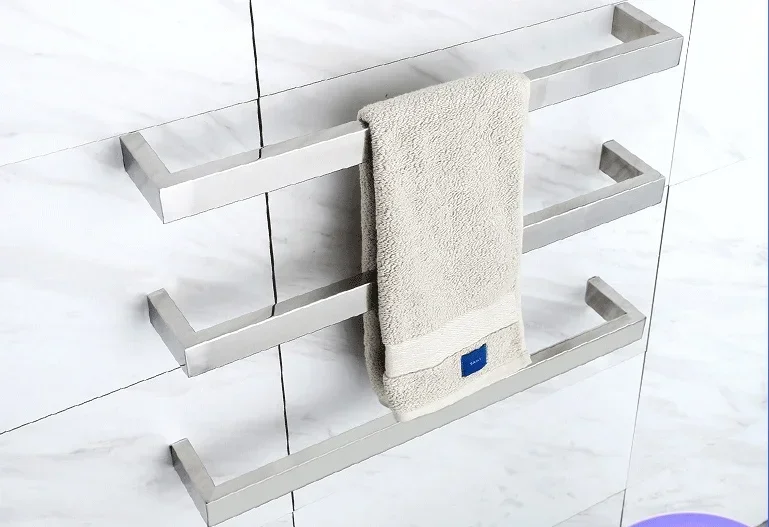Manufacturer intelligent constant temperature stainless steel electric towel rack bathroom single rod pendant bathroom