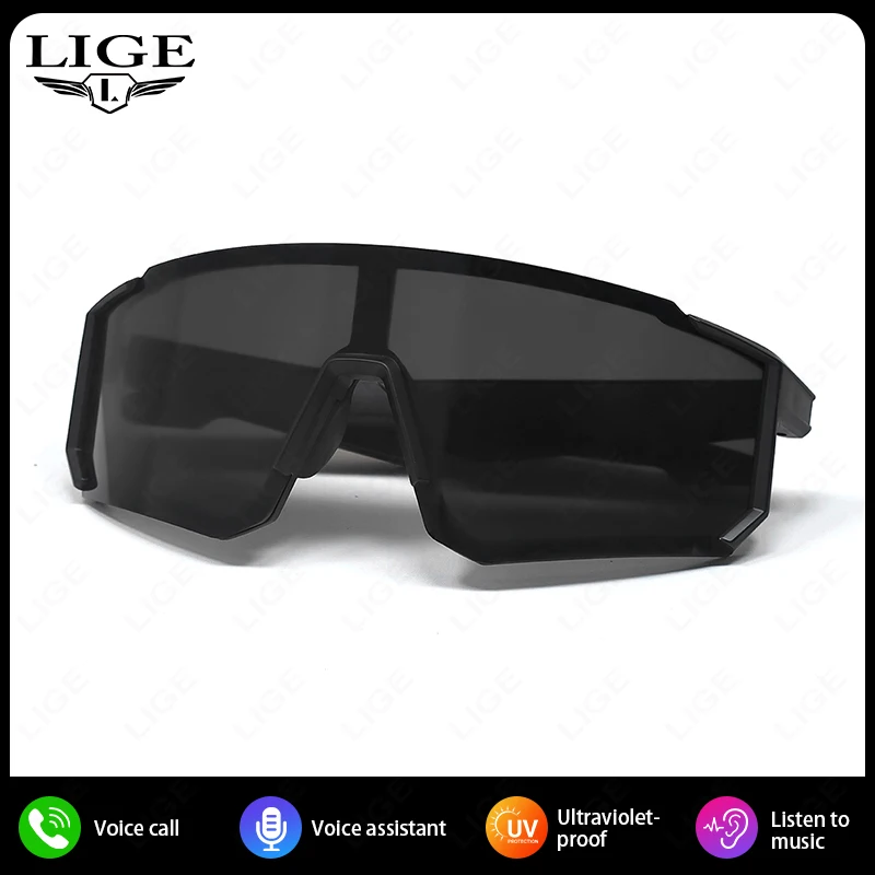 LIGE Cycling Outdoor Sport Bluetooth Call Smart Sunglasse Mountain Bike Glasses Driving Climbing Road Fishing Motorcycle_voghion.com
