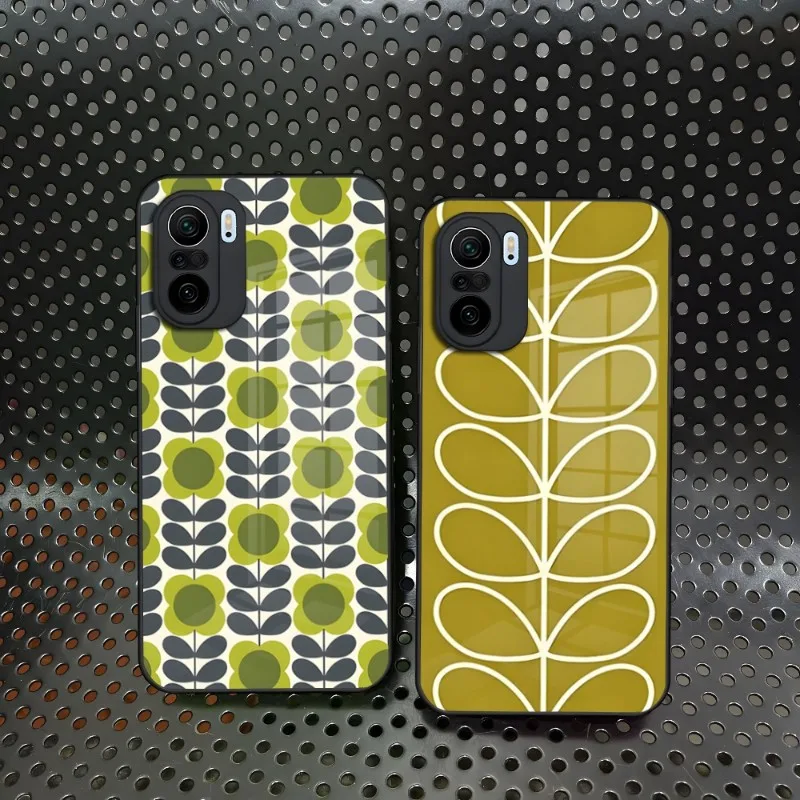 Orla Kiely Summer Flower Stem Custodia Per Telefono Per Xiaomi 12 13 X Redmi Note 11 10 S T Lite Pro Poco M4 X3 Glass