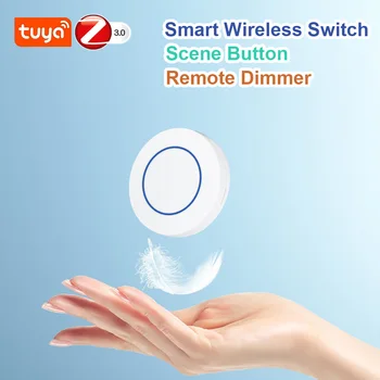 Zigbee 무선 장면 단추 스위치, 푸시 단추, 투야 스위치 컨트롤러, 멀티 장면 연결 스위치, 스마트 라이프, 홈 자동화
